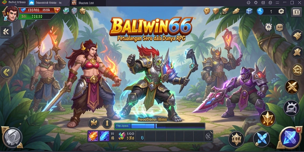 Tampilan gameplay seru BALIWIN66 dalam dunia RPG yang mendetail.
