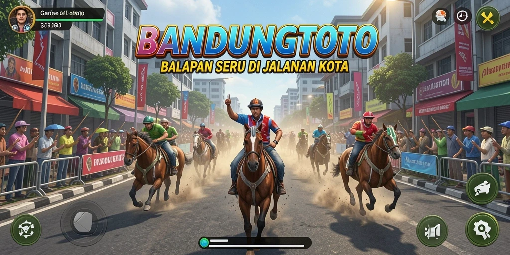 Tangkapan layar <strong>BANDUNGTOTO</strong> menampilkan aksi balapan yang mendebarkan dan grafis yang menakjubkan.