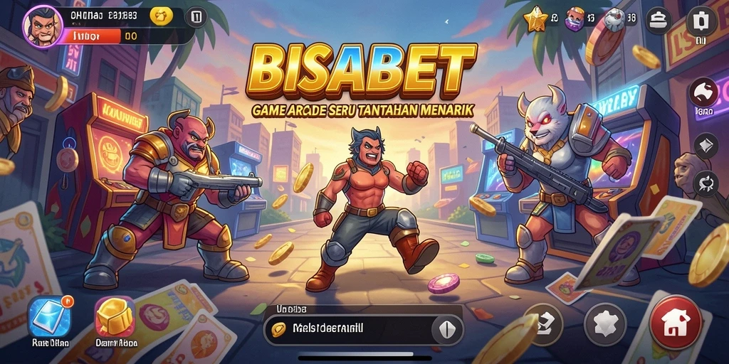 Screenshot utama BISABET menampilkan gameplay seru yang penuh tantangan.