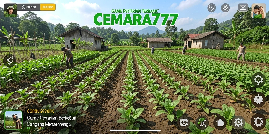 Gameplay CEMARA777 menunjukkan keseruan berkebun yang hidup.