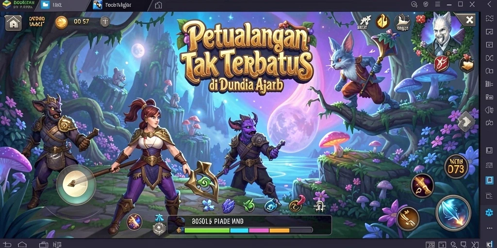Screenshot D73 menampilkan aksi seru dalam petualangan penuh tantangan.