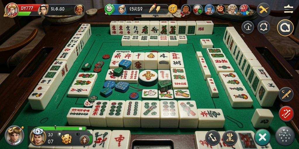Gameplay menarik di DY777 menampilkan Mahjong yang menantang.