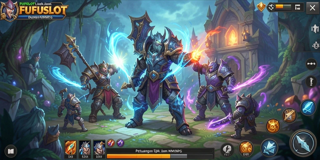 Tampilan gameplay mengasyikan di FUFUSLOT dengan aksi pertempuran yang menarik.