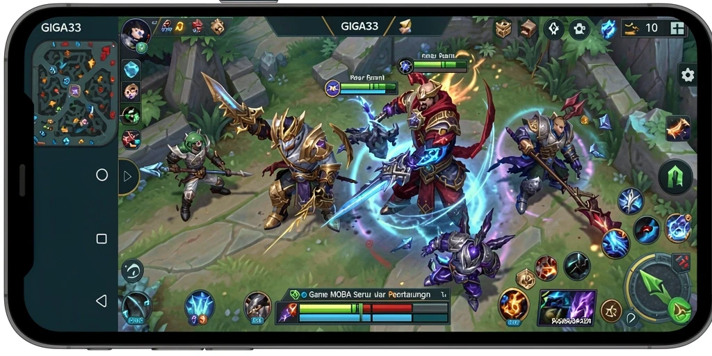 Tampilan gameplay seru dalam GIGA33 yang memikat.
