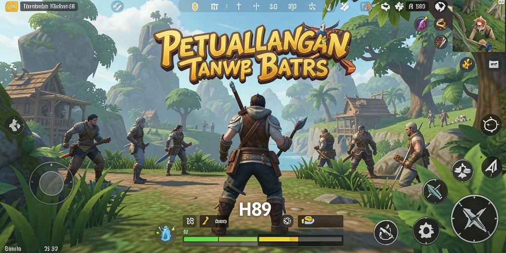 Tangkapan layar gameplay <strong>H89</strong> yang menunjukkan eksplorasi dunia terbuka.