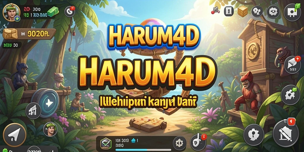 Screenshot menunjukkan gameplay HARUM4D dengan elemen simulasi yang menarik.