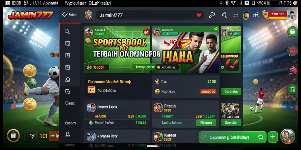 Tampilan gameplay Sportsbook yang menawan dan interaktif.