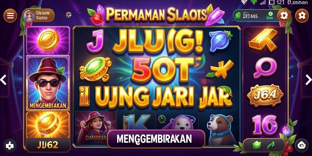 Tampilan gameplay menarik dari permainan slot JJ62.