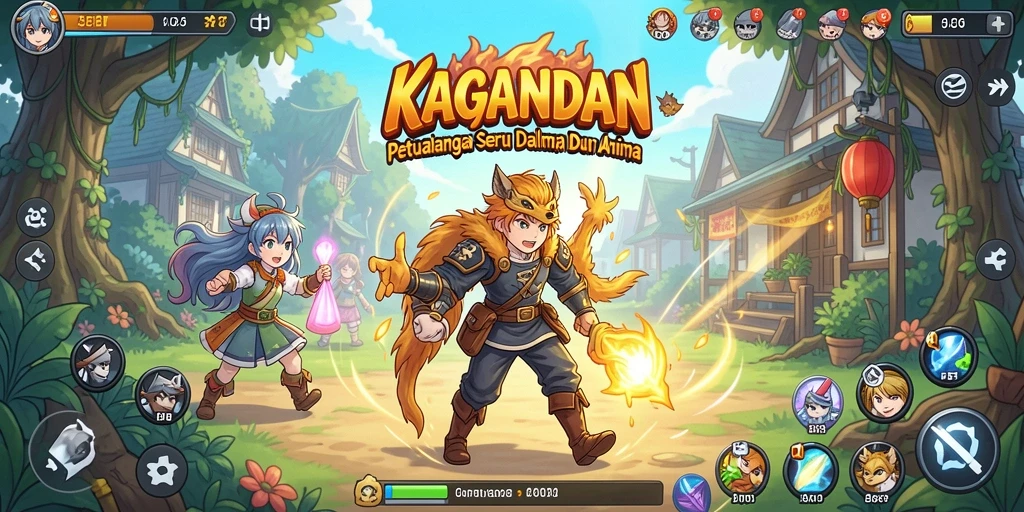 Tampilan gameplay seru dalam KAGANDAN yang memukau.