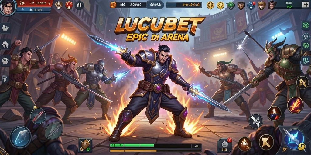 Gameplay seru di arena pertarungan LUCUBET.
