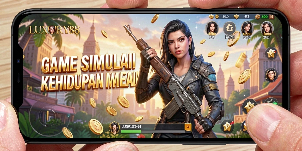 Tangkapan layar utama LUXURY88 menampilkan gameplay mendebarkan dalam membangun kerajaan.