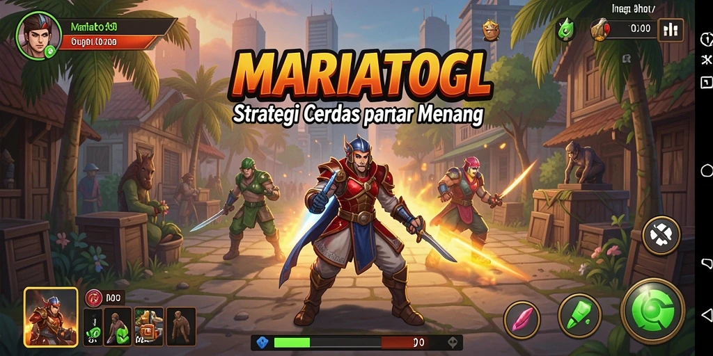 Screenshot utama MARIATOGL menampilkan aksi strategi yang mendebarkan.