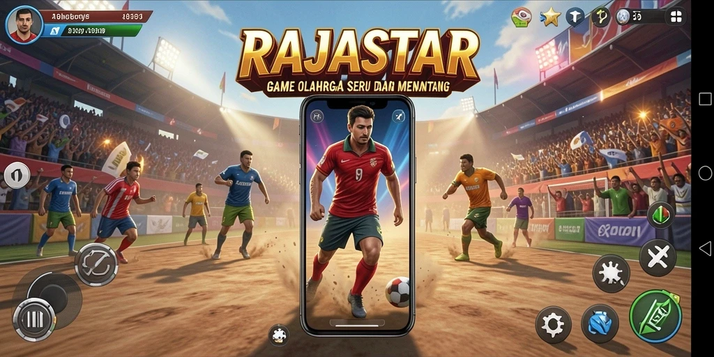 Tampilan gameplay seru dan interaktif di RAJASTAR.