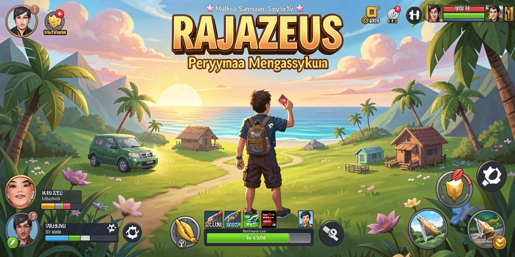 Tampilan menarik dari gameplay RAJAZEUS yang menyenangkan.