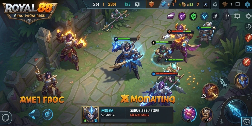Gameplay seru dan intens dalam ROYAL88.
