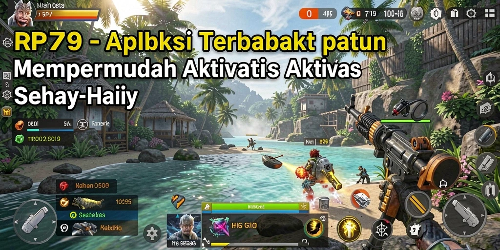 Tangkapan layar utama RP79 menampilkan fitur-fitur aplikasi Utility yang menarik.