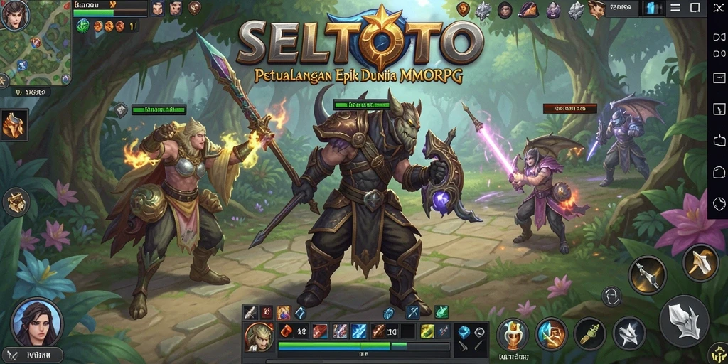 Tampilan seru gameplay dalam dunia MMORPG SELTOTO.