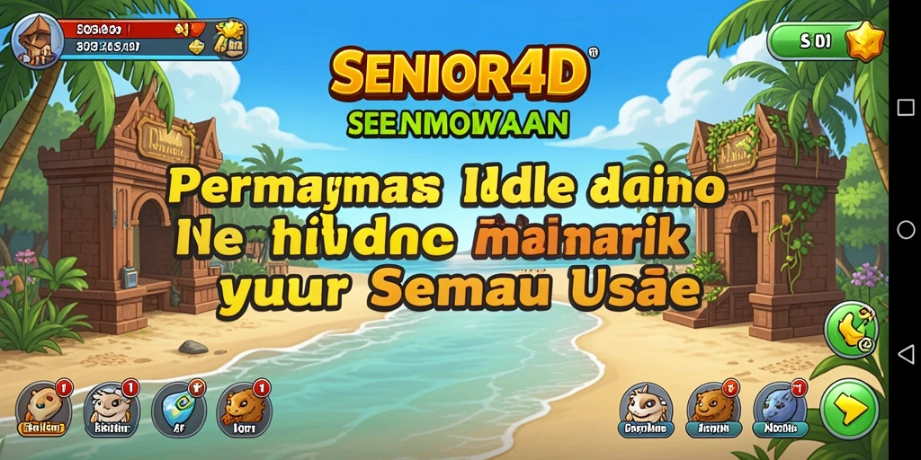 Tampilan gameplay SENIOR4D yang menggembirakan dan mengasyikkan.