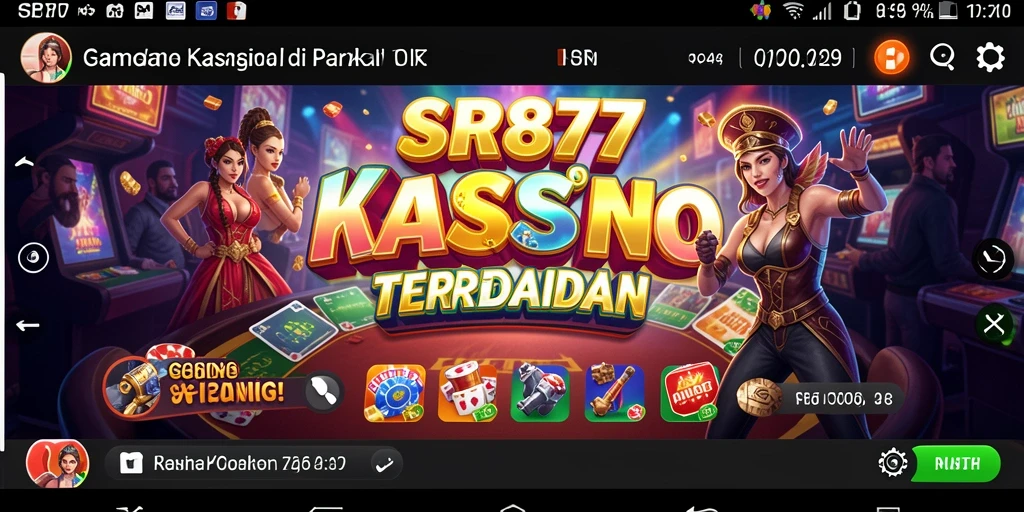 Screenshot SR877 menampilkan pengalaman bermain Kasino yang mendebarkan.