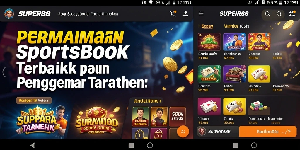Tampilan gameplay Sportsbook SUPER88 yang menarik dan interaktif.