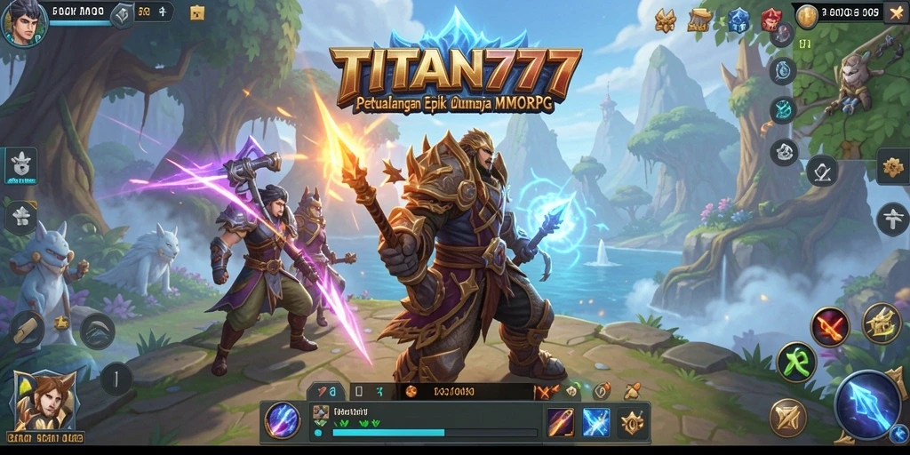 Tampilan gameplay menarik dari TITAN777 yang penuh aksi.