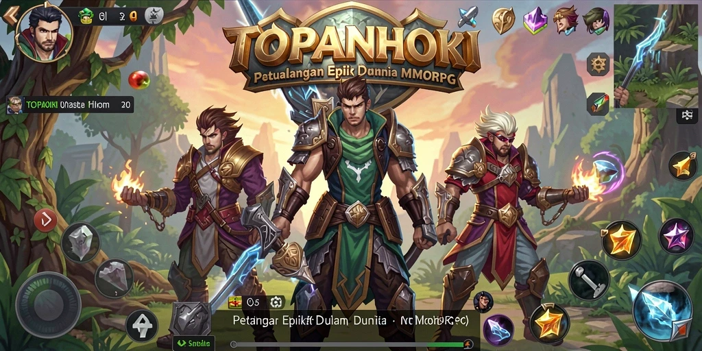 Tangkapan layar permainan TOPANHOKI menampilkan aksi seru dan grafik yang menawan.