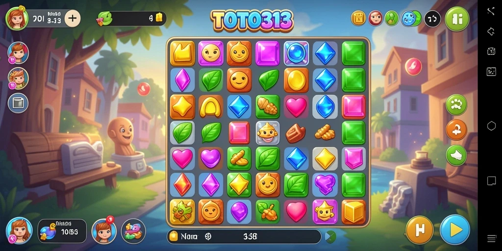 Tampilan gameplay TOTO313 yang penuh warna dan menyenangkan.