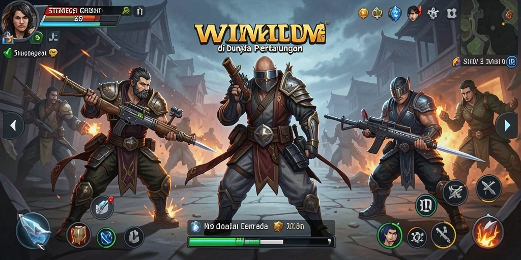 Tangkapan layar gameplay yang menunjukkan strategi hebat dalam WINIDN.