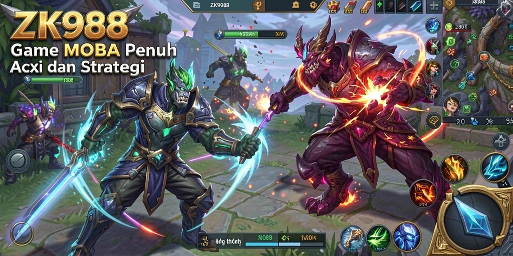 Tampilan grafis memukau dari gameplay <strong>ZK988</strong> yang mendebarkan.
